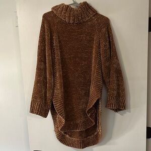 Cozy Brown MOTH Turtleneck Sweater